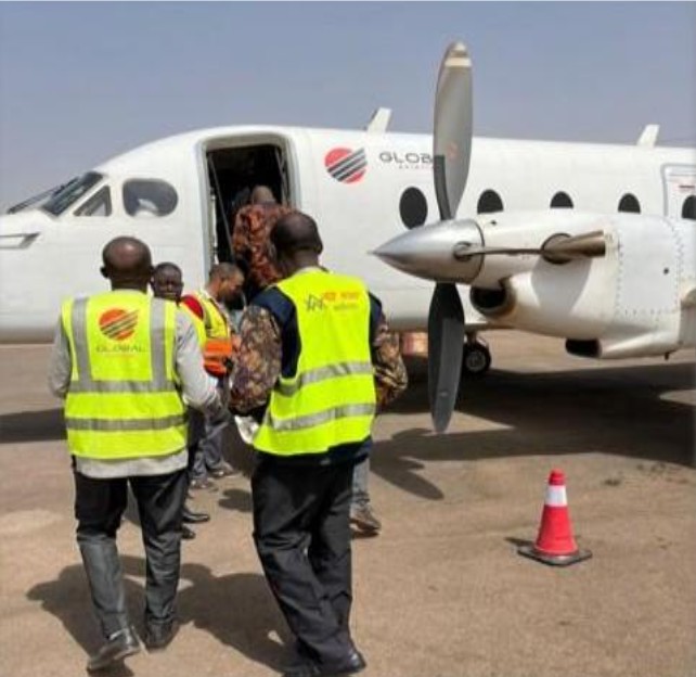 Équipe WAA sur le tarmac